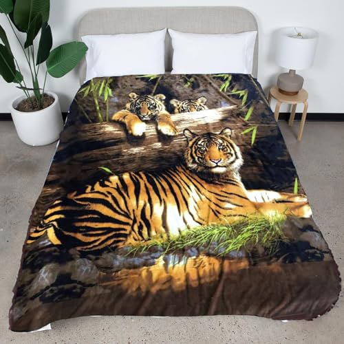 CityLux Linen Super Soft Comfy Animal Printed Throw Blanket