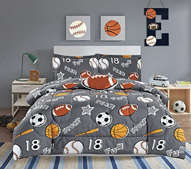 All American Collection Kids Boys Girls Teens Children Soft Comfortable Printed Fitted Bedroom PC Comforter Set